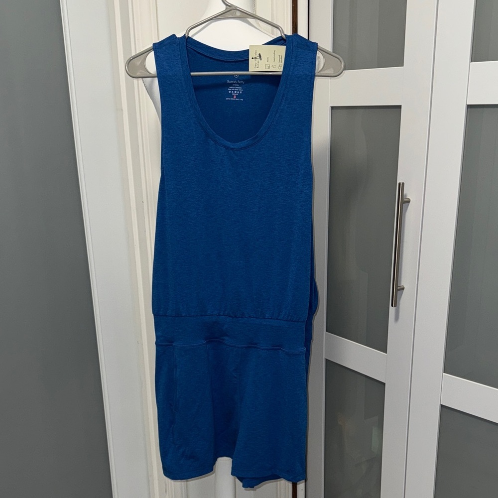 Sweaty Betty Vibrant Blue Sleeveless Jumpsuit